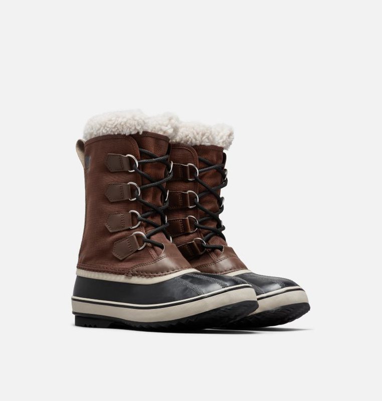 Mens Snow Boots Brown/Black - Sorel 1964 Pac™ Nylon - 238-ZILVPN